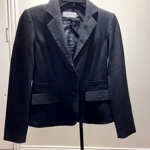 Calvin Klein Charcoal Suit Blazer SZ 2